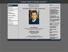 Tablet Screenshot of gestaltpraxis-mankel.de